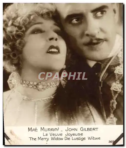 Moderne Karte Cinema Mae Murray John Gilbert La veuve joyeuse