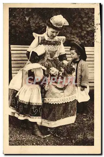 Ansichtskarte AK Folklore Bretagne Enfants