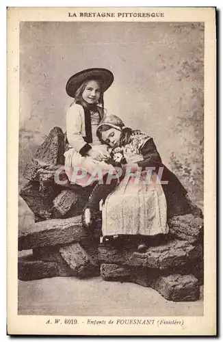 Cartes postales Folklore Enfants de Fouesnant