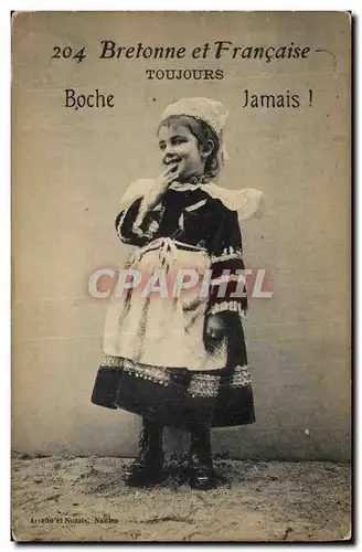 Cartes postales Folklore Bretonne et Francaise Enfant