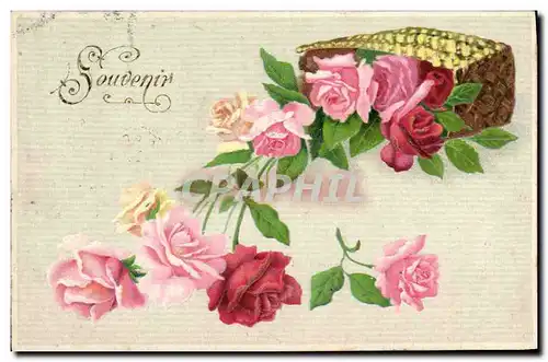 Cartes postales Fantaisie Fleurs