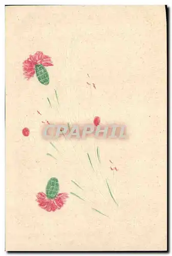 Cartes postales Fantaisie Fleurs