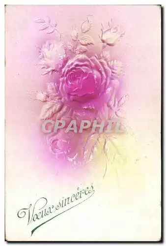 Cartes postales Fantaisie Fleurs