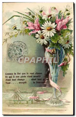 Cartes postales Fantaisie Fleurs