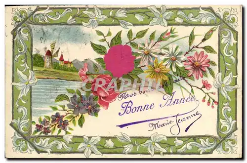 Cartes postales Fantaisie Fleurs