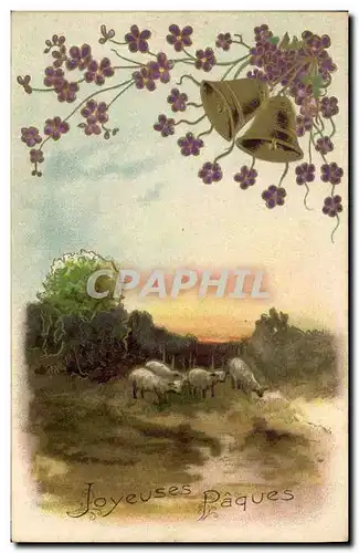 Cartes postales Fantaisie Fleurs Paques