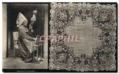 Cartes postales Folklore Dentelle Ecole Dentelliere de Point d'Alencon