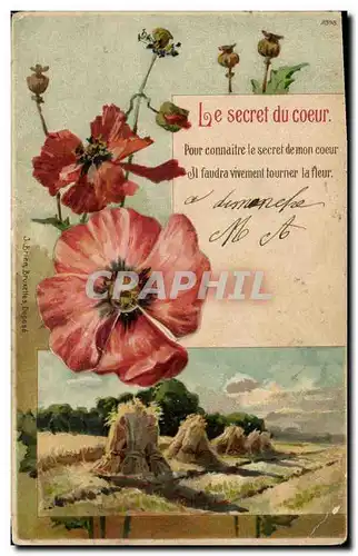 Cartes postales Fantaisie Le secret du coeur