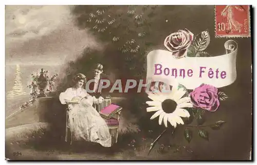 Cartes postales Fantaisie Eventail Femme