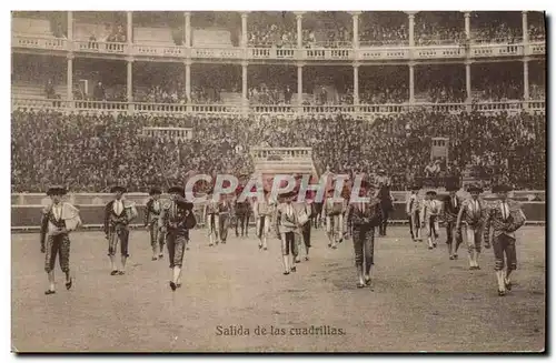 Ansichtskarte AK Corrida Course de taureaux Salida de las cuadrillas