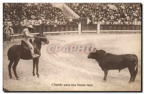 Cartes postales Corrida Course de taureaux Citando para una buena vara