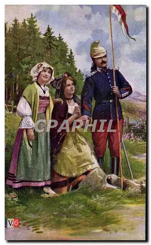 Cartes postales Militaria Alsace Lorraine