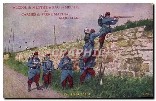 Cartes postales Militaria En embuscade