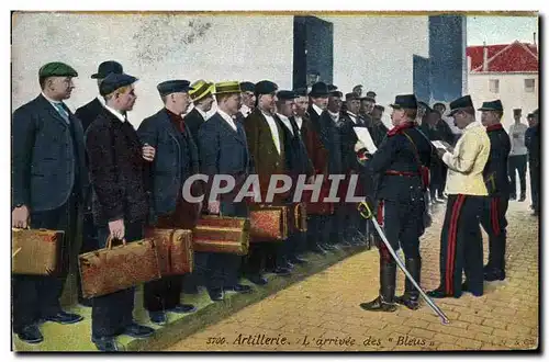 Cartes postales Militaria Artillerie L&#39arrivee des Bleus