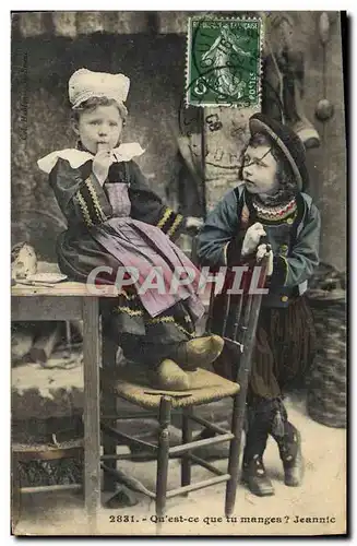 Cartes postales Folklore Enfants Bretagne