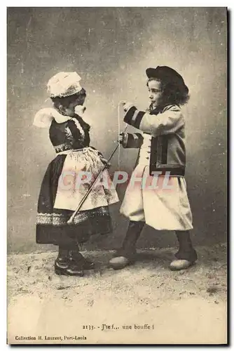 Cartes postales Folklore Enfants Bretagne