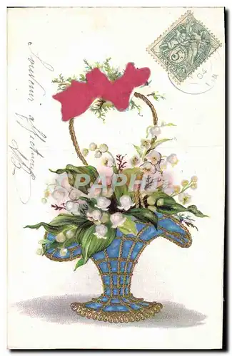 Cartes postales Fantaisie Fleurs