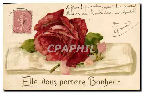 Cartes postales Fantaisie Fleurs