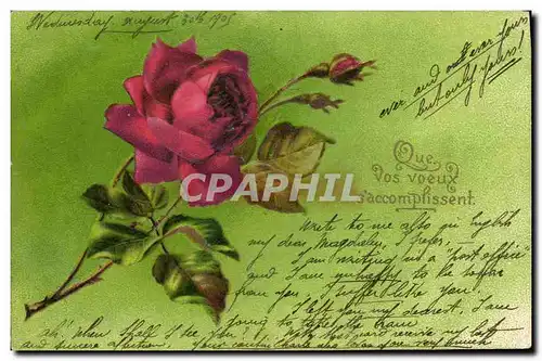 Cartes postales Fantaisie Fleurs