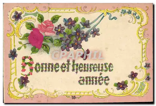 Cartes postales Fantaisie Fleurs