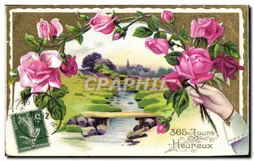 Cartes postales Fantaisie Fleurs