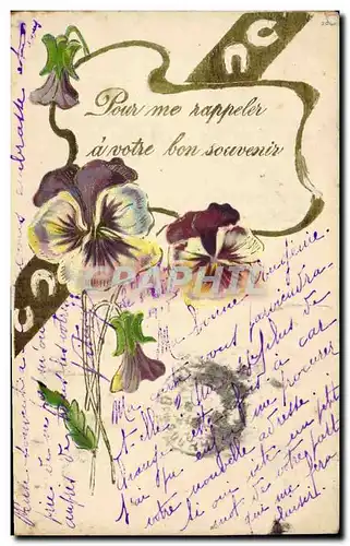 Cartes postales Fantaisie Fleurs