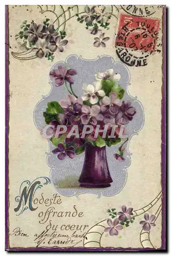 Cartes postales Fantaisie Fleurs