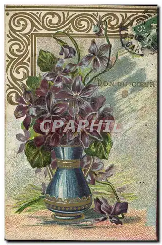 Cartes postales Fantaisie Fleurs