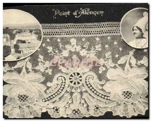 Cartes postales Folklore Dentelle Dentelliere Point d&#39Alencon