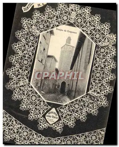 Cartes postales Folklore Dentelle Dentelliere Donjon de Craponne