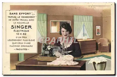 Cartes postales Machine a Coudre Singer 15K82