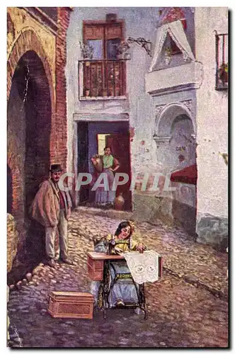 Ansichtskarte AK Machine a Coudre Singer Granada