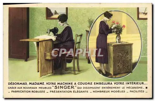 Cartes postales Machine a Coudre Singer