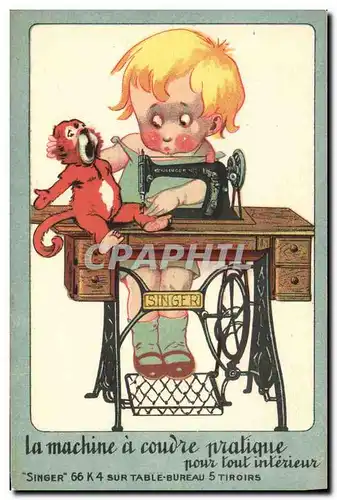 Cartes postales Machine a Coudre Singer 66K4