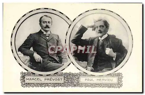 Cartes postales Marcel Prevost Paul Hervieu