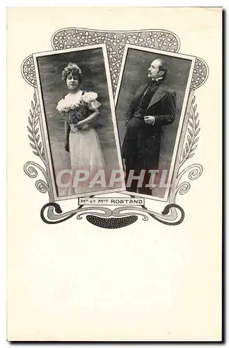 Cartes postales Mr et Mme Rostand
