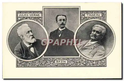 Cartes postales Jules Verne Bazin Tinseau