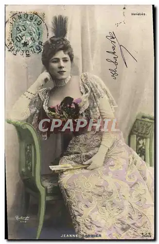 Cartes postales Fantaisie Eventail Jeanne Garnier