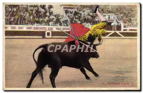 Ansichtskarte AK Corrida Course de taureaux Aparatosa cogida