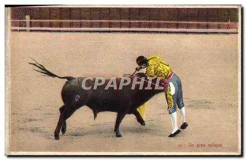 Ansichtskarte AK Corrida Course de taureaux Un gran volapie