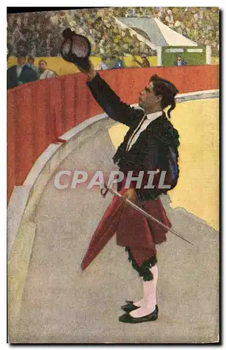 Cartes postales Corrida Course de taureaux Un brindis