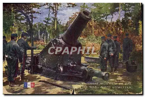 Cartes postales Militaria Mortier de 270