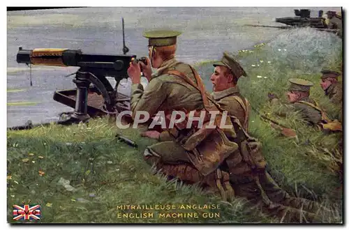 Cartes postales Militaria Mitrailleuse belge