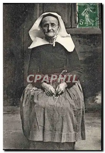 Cartes postales Folklore Coiffe de vieille bretonne