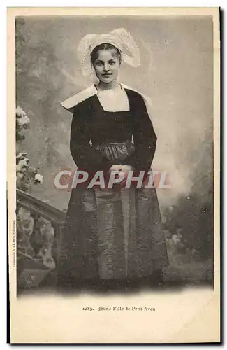 Cartes postales Folklore Jeune fille de Pont Aven