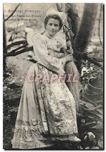 Ansichtskarte AK Folklore La reine des fleurs d&#39ajoncs de Pont Aven