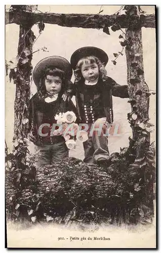 Cartes postales Folklore Petits gas du Morbihan Enfants