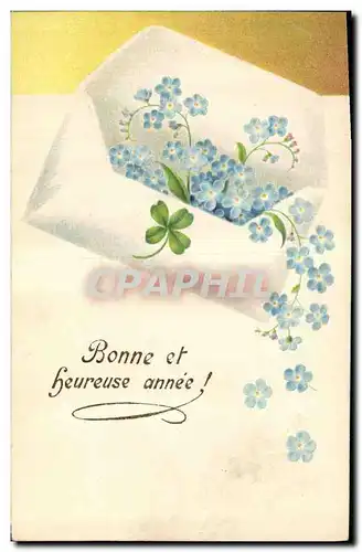 Cartes postales Fantaisie Fleurs Trefle