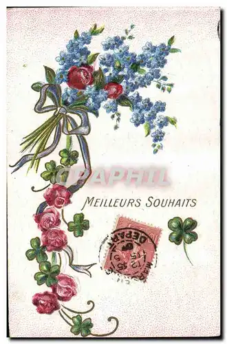 Cartes postales Fantaisie Fleurs