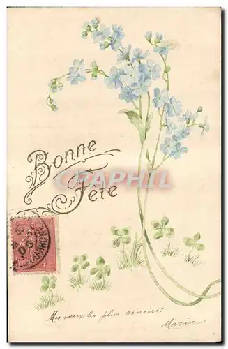 Cartes postales Fantaisie Fleurs